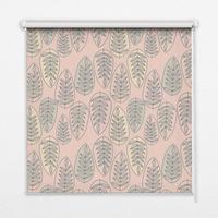 INNENROLLO - Fensterrollo - Rollo - 110x140 cm - Bunte Blätter - Pink, Kunststoff (110/140/0.5cm) - TULUP