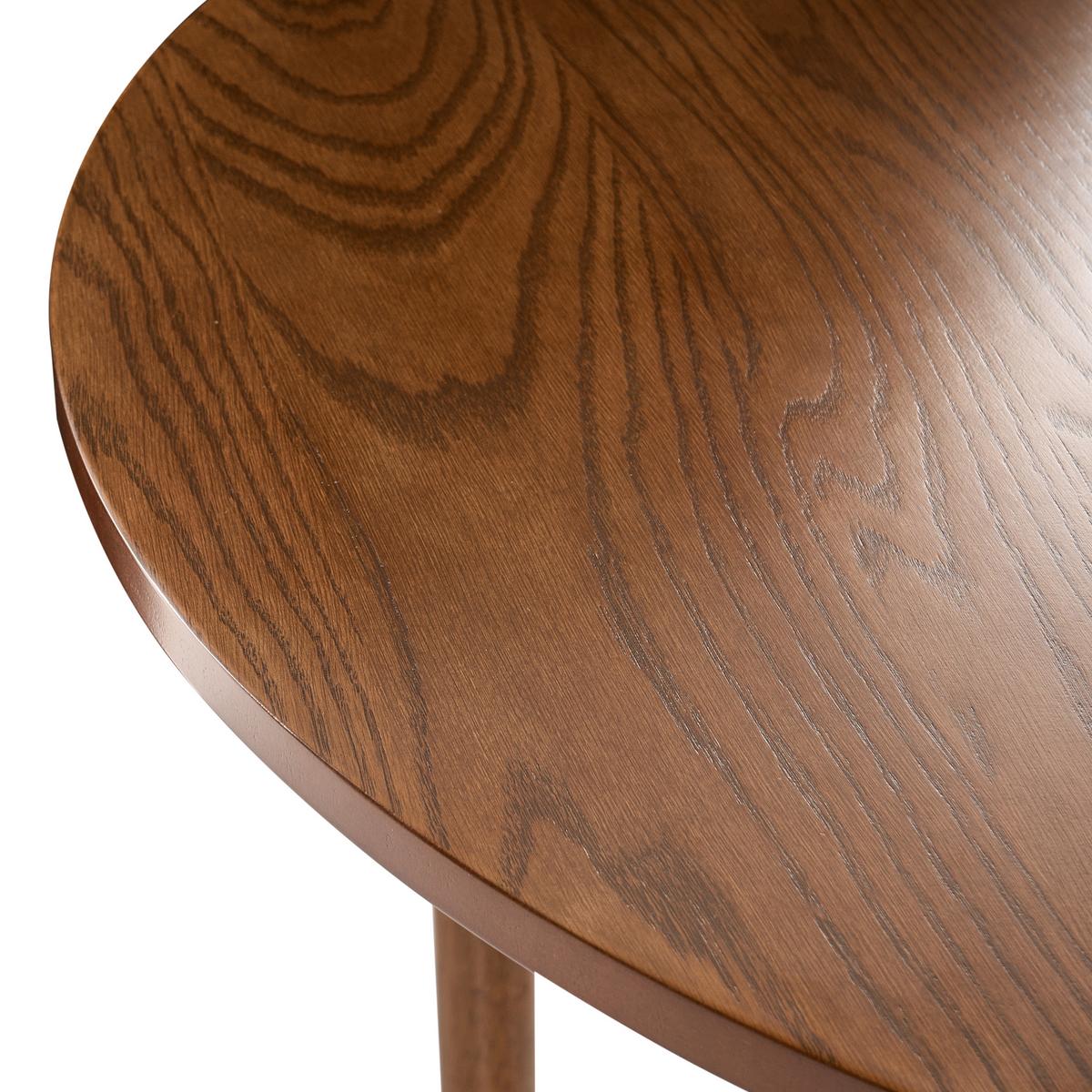 ESSTISCH ausziehbar Dunkle Eiche 107-137/107 cm Echo - Dunkelbraun, Holzwerkstoff (107/107/76cm) - Beliani