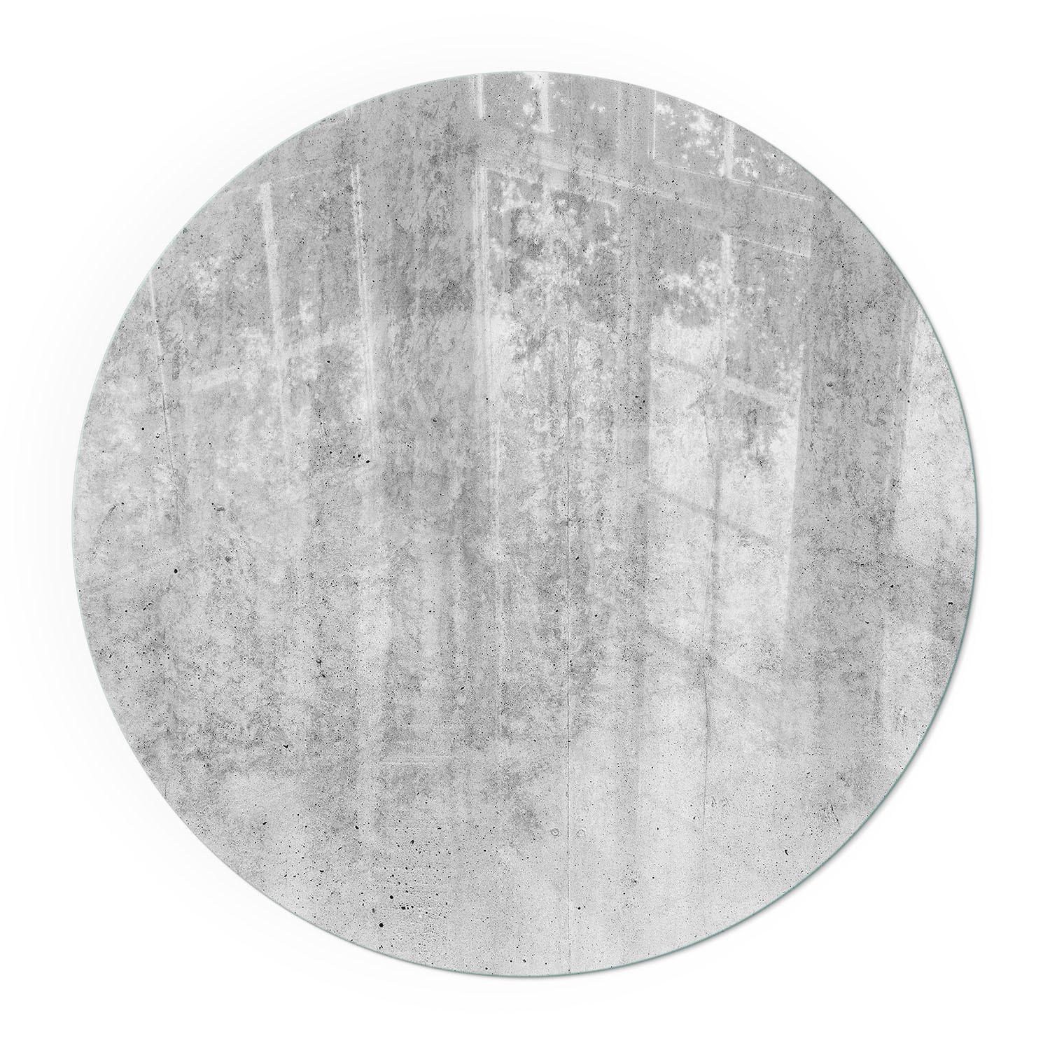 GLASPLATTE für Kamin Ø 100 cm - Grau, Glas (100/100/0.4cm) - TULUP