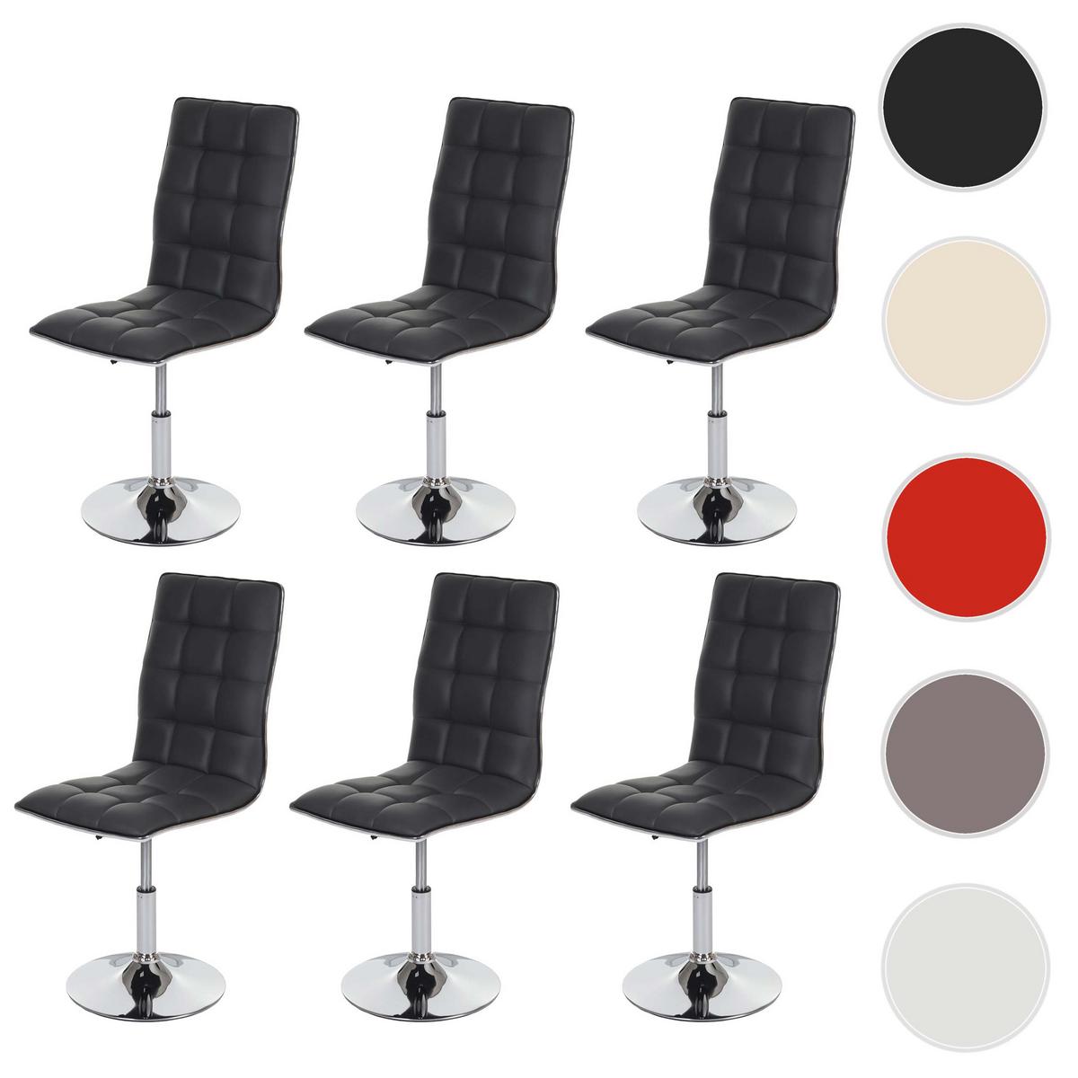 ESSZIMMERSTUHL Grau 6er-Set - Grau, Textil (43/103/54cm) - MCW