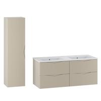 BADMÖBEL 120cm Tao 2er-Set Kaschmir - Kaschmir, Holzwerkstoff (120/50/45.8cm) - Petits-meubles