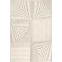 TEPPICH Kurzflor CETINA Geometrisch Polypropylen-Polyester Beige 200 x 290 cm - Beige, Textil (200/290cm) - KADIMA DESIGN