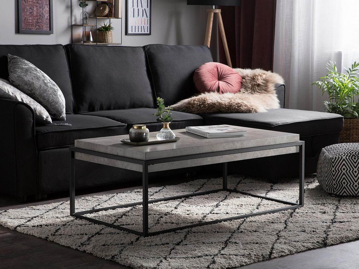 COUCHTISCH grau rechteckig Altos - Grau, Holzwerkstoff (64/104/44cm) - Beliani