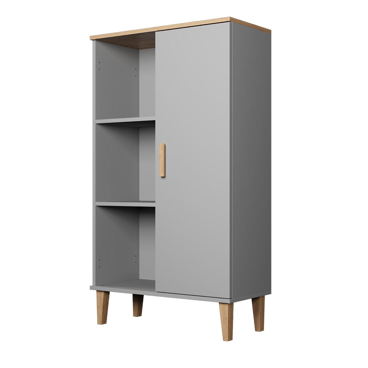 BÜCHERREGAL Denver Grau - Grau, Holzwerkstoff (35/120/80cm) - Petits-meubles
