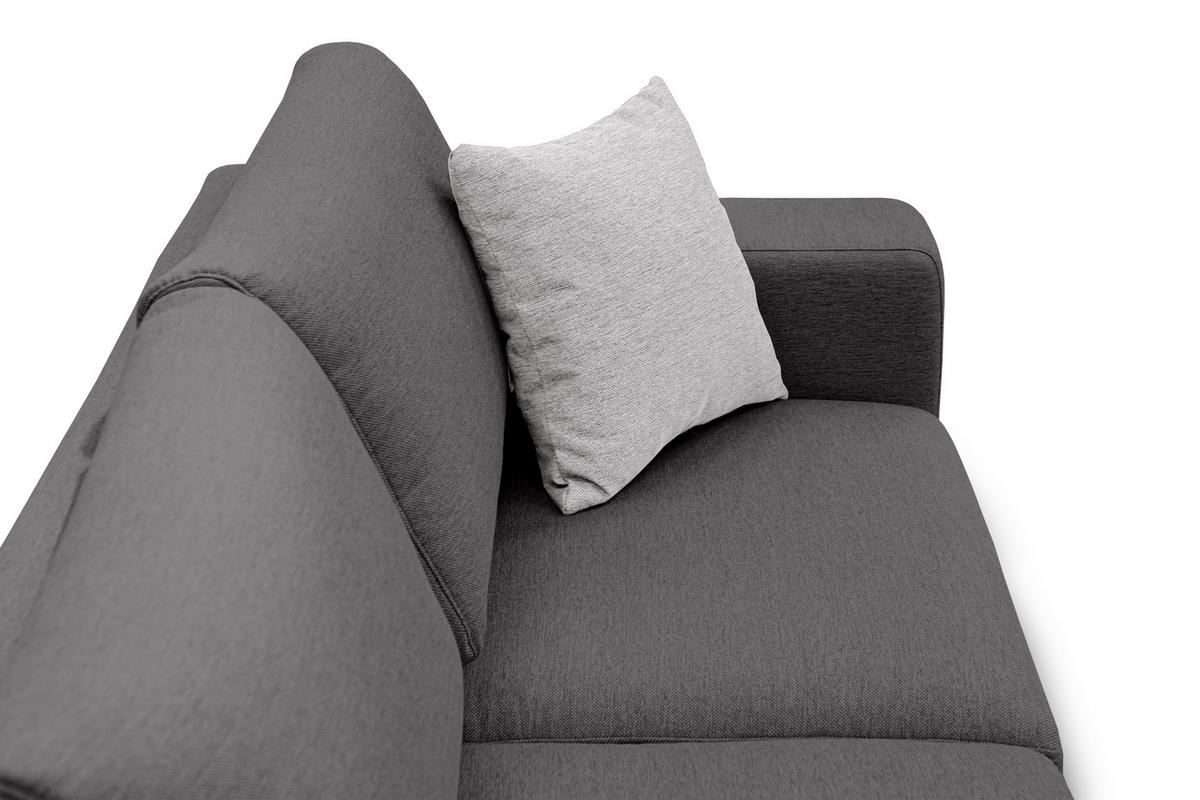 ECKSOFA OTTO 5-Sitzer, dunkelgrau - Dunkelgrau, Holzwerkstoff/Textil (219/279cm) - Wozimo