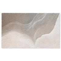 FUSSMATTE Wellenlinien - Luftströme - Harmonisch Schmutzfänger 150x90 cm - Beige, Kunststoff (150/0.4cm) - MuchoWow