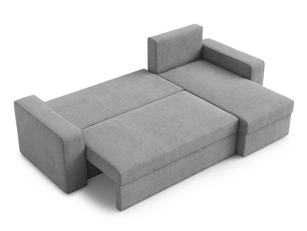 ECKSOFA L Form Climpy Anthrazit 242/145/98 cm – mit Schlaffunktion und Bettkasten - Schwarz, Kunststoff/Textil (242/145cm) - AX Living
