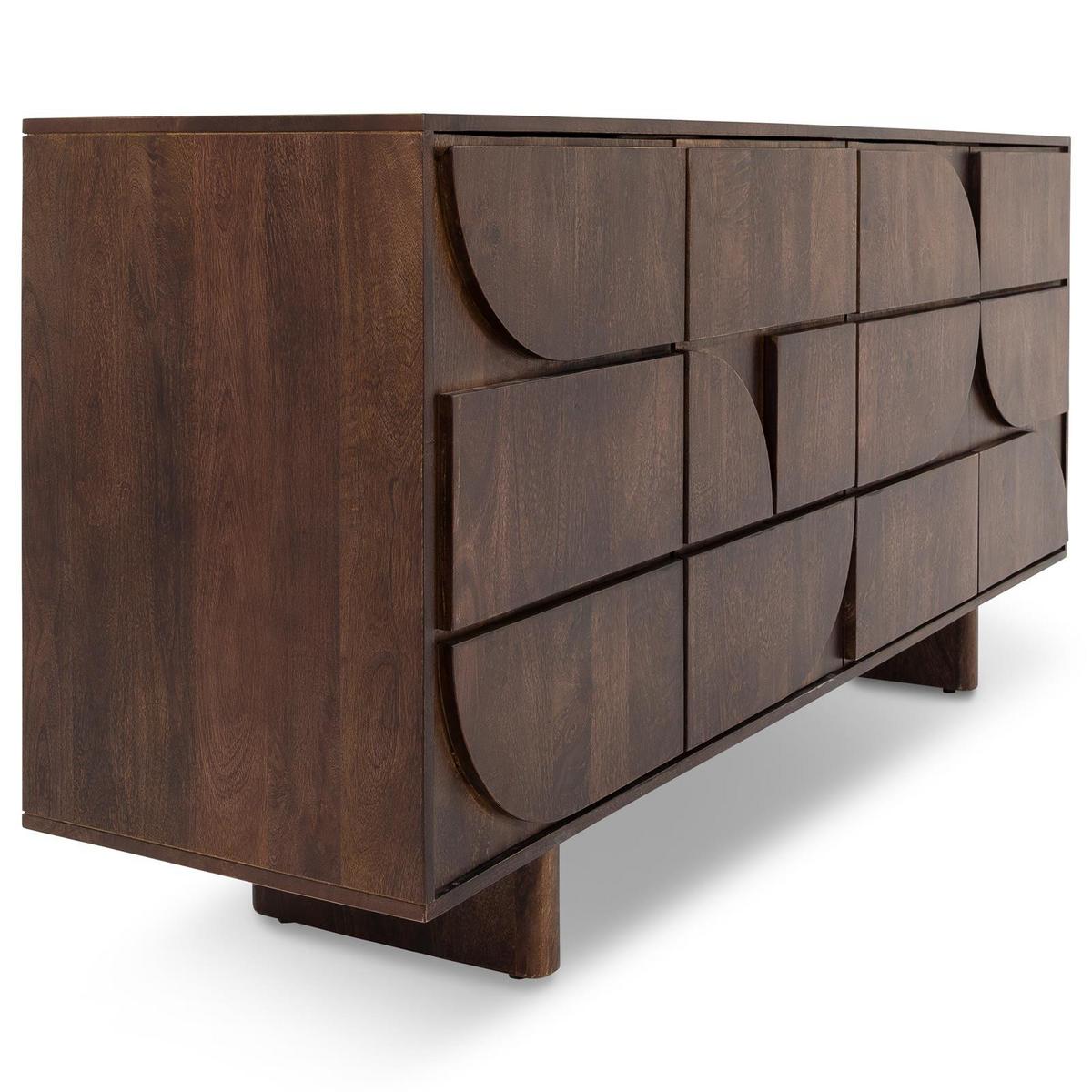 SIDEBOARD MAWARI braun - Braun, Holz (170/81/45cm) - IDIMEX