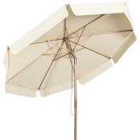 SONNENSCHIRM 300cm Beige - Beige, Holz (300/300cm) - COSTWAY