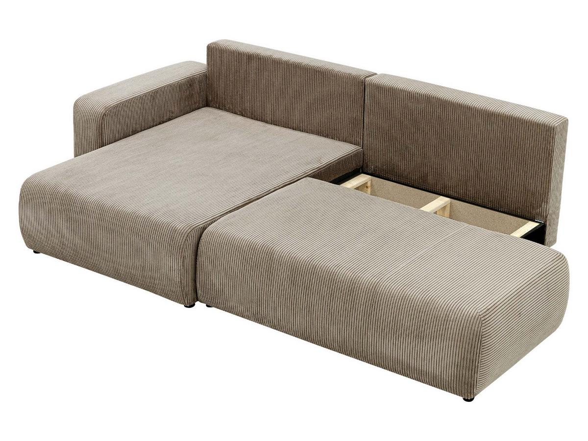 ECKSOFA Piano O Cord - Beige/Schwarz, Holz/Kunststoff (262/145cm) - MIRJAN24