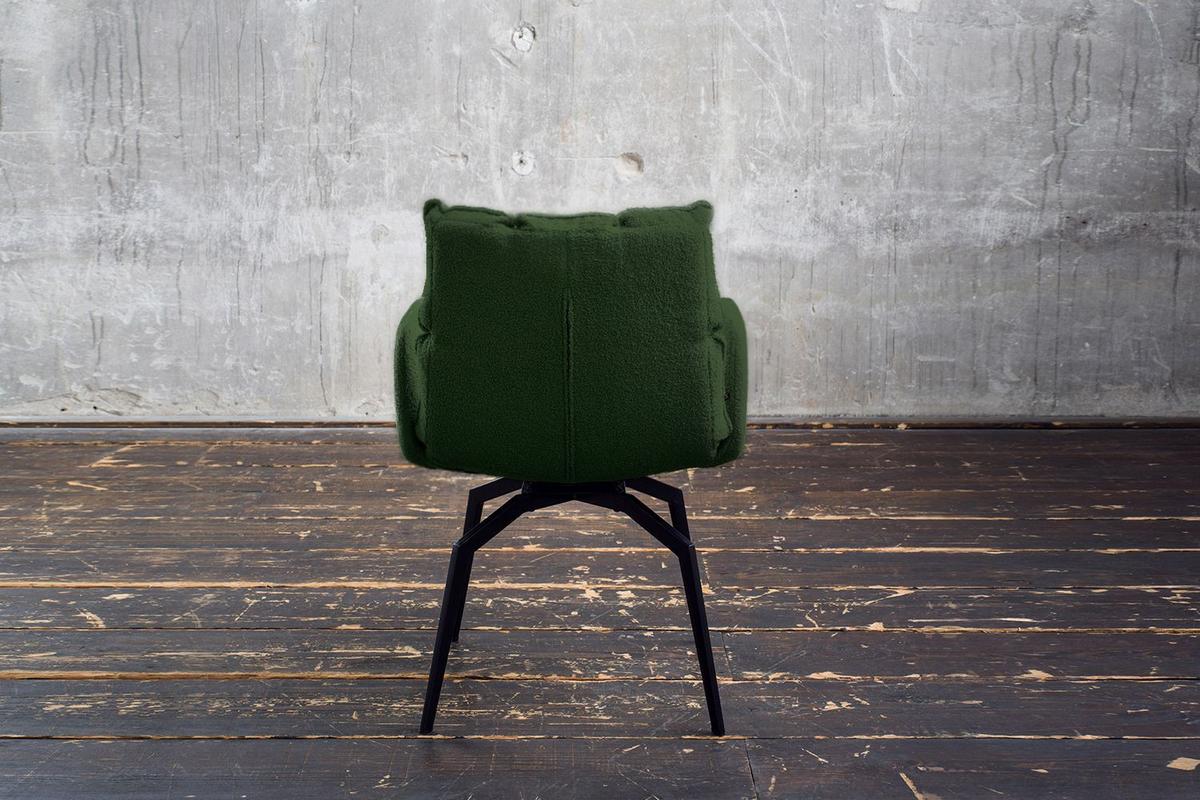 ESSZIMMERSTUHL BARO Grün Webstoff Drehbar (360°) (1er-Set) - Grün, Kunststoff/Textil (59/86/65cm) - KAWOLA