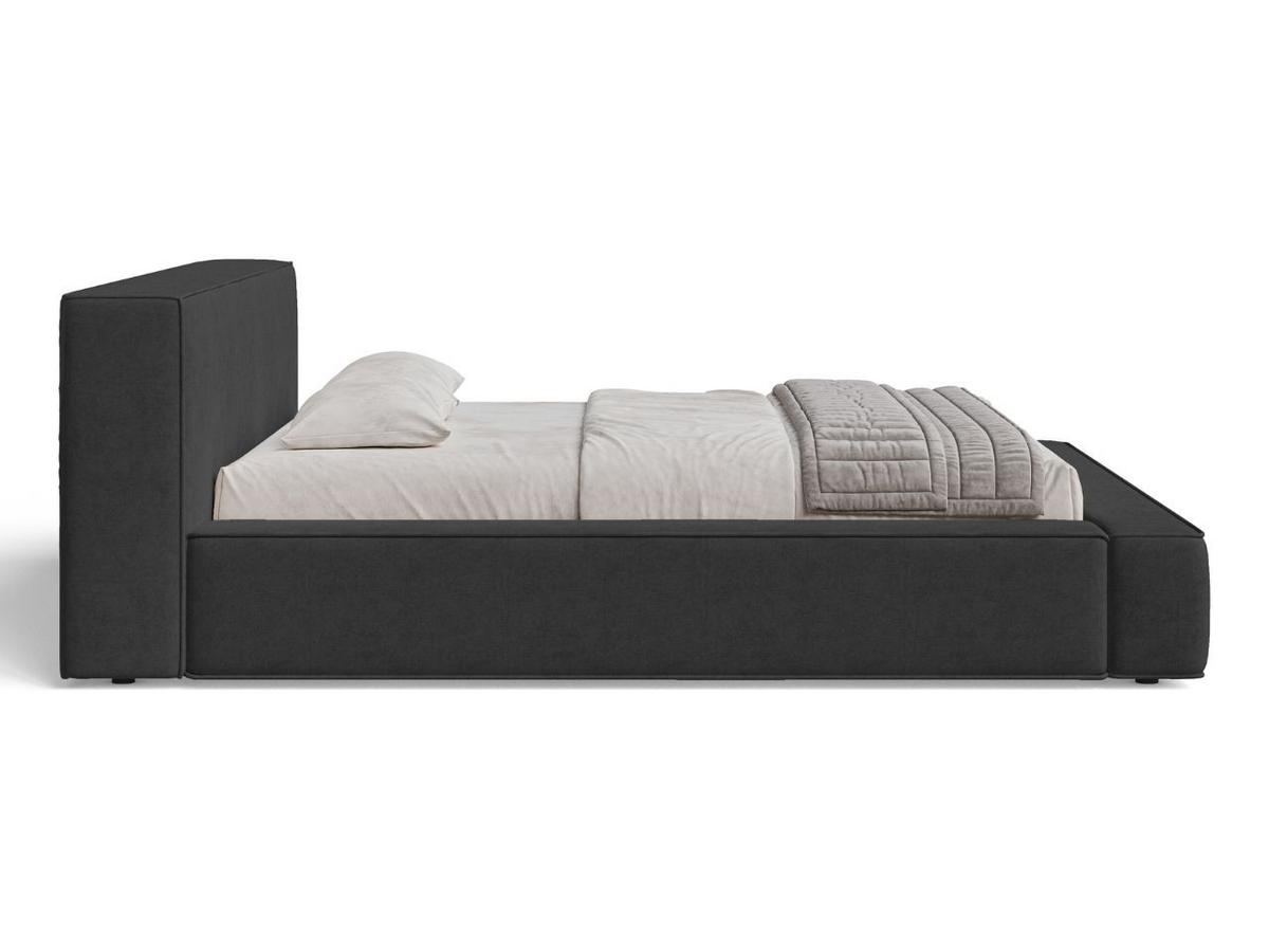 POLSTERBETT Mali 160x200 Schwarz - Schwarz, Textil (160/200cm) - Graingold
