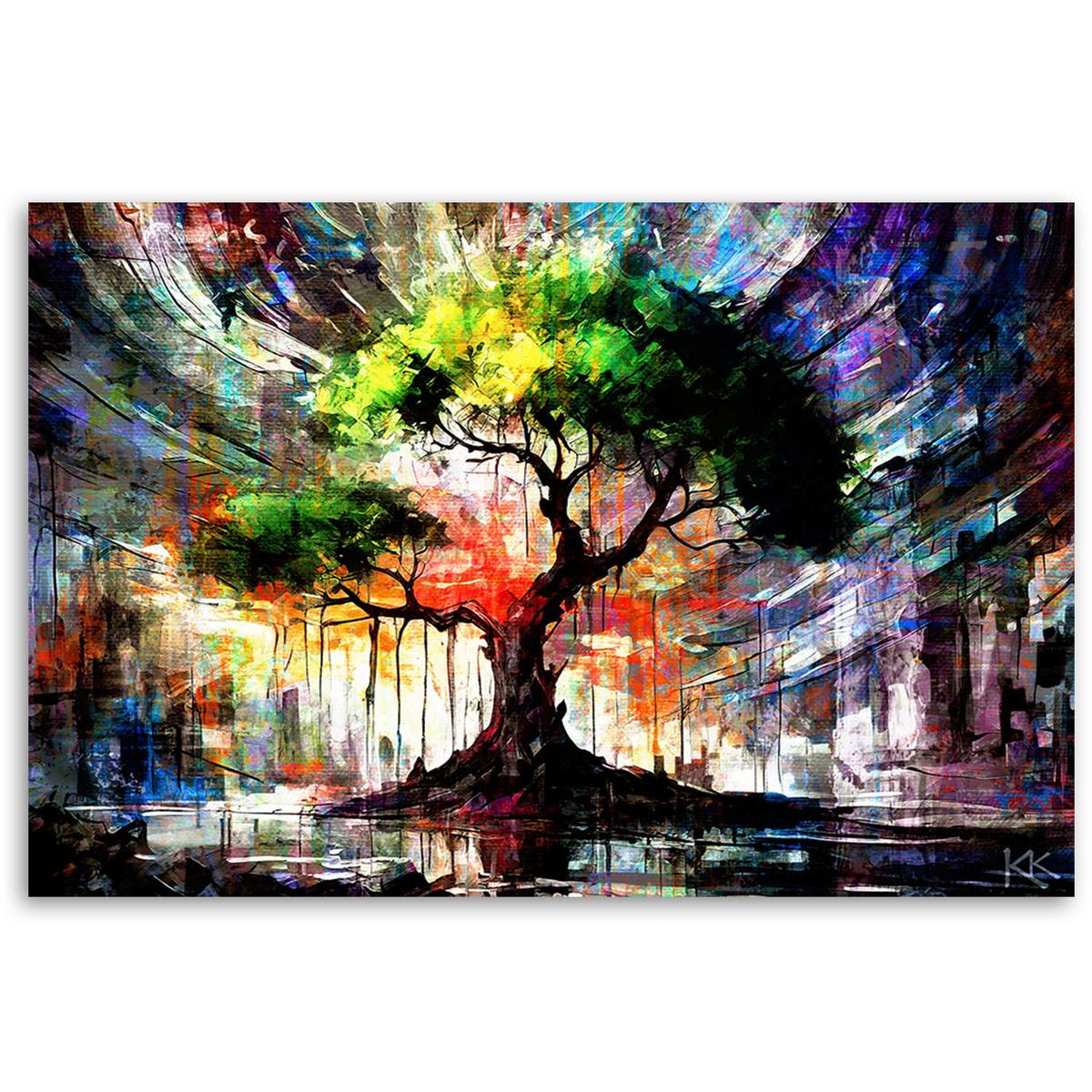 KUNSTDRUCK Lila 100/70 cm - Lila, Textil (100/70cm) - KUNSTLOFT
