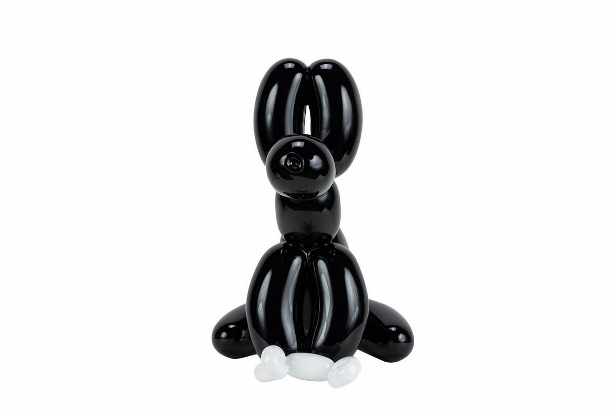 SKULPTUR Schwarz 30/28 cm - Schwarz, Stein (1.15/28/18cm) - KUNSTLOFT
