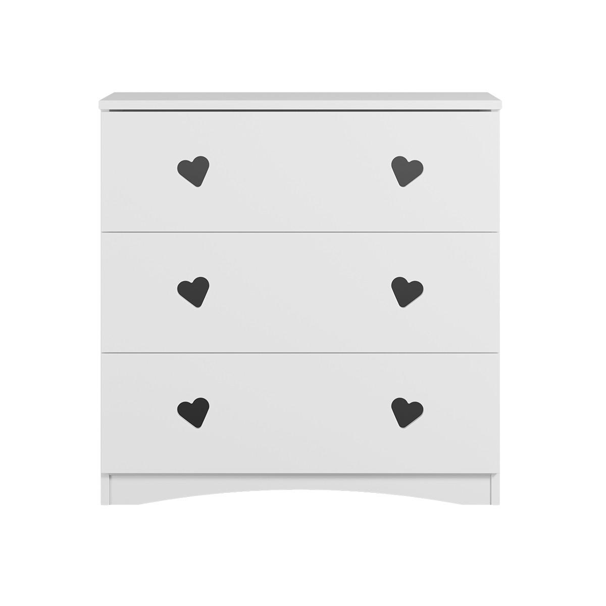BABYZIMMER 2-teilig Weiß - Weiß, Holzwerkstoff (81/80/42cm) - Petits-meubles