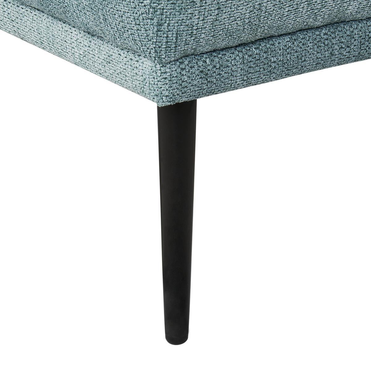 CHAISELONGUE-LINKSSEITIGE Stoff Blau Artheze - Blau/Schwarz, Textil (148/70/64cm) - Beliani