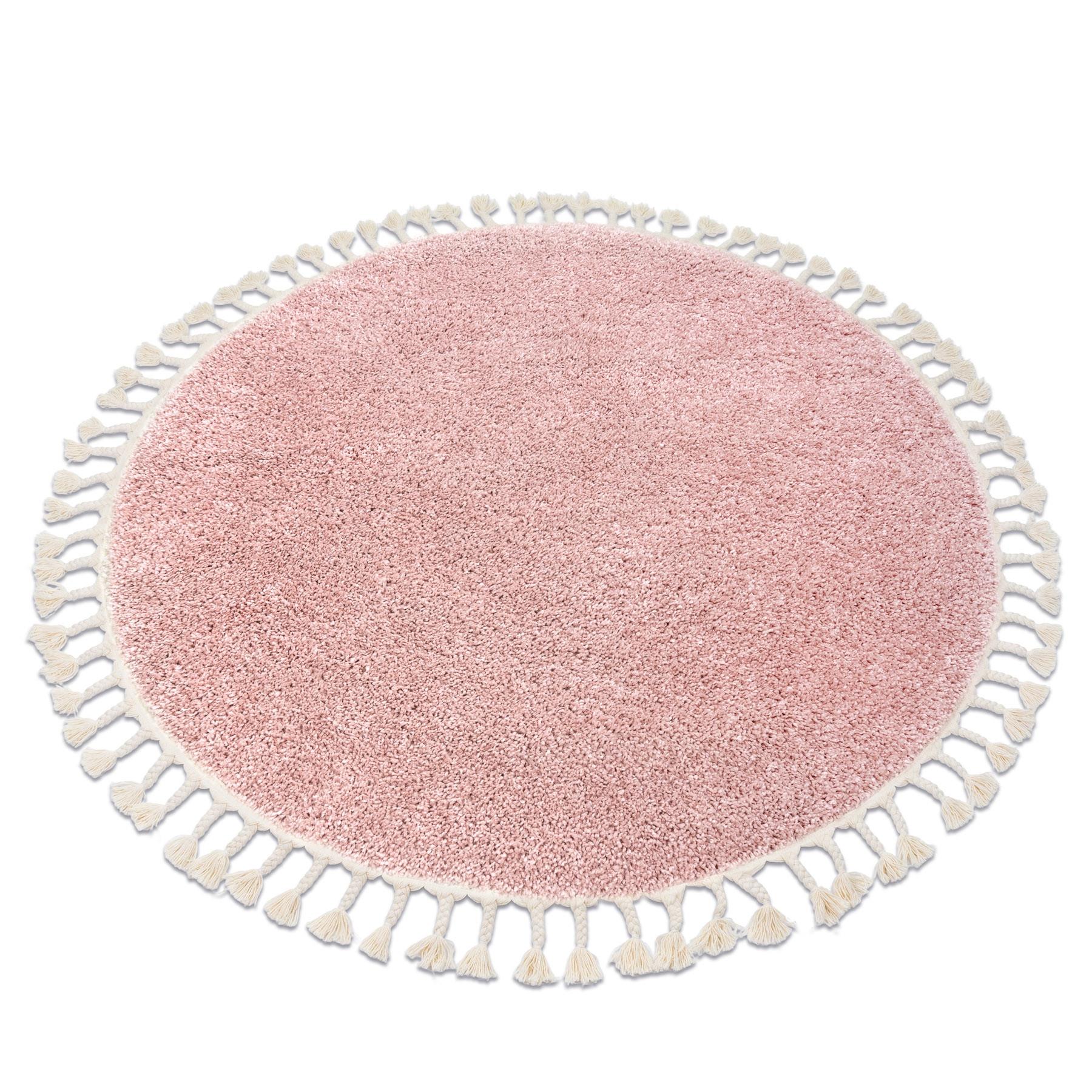 TEPPICH Berber 160 cm - Pink, Textil (160/160cm) - rugsX