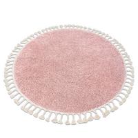 TEPPICH Berber 120 cm - Pink, Textil (120/120cm) - rugsX