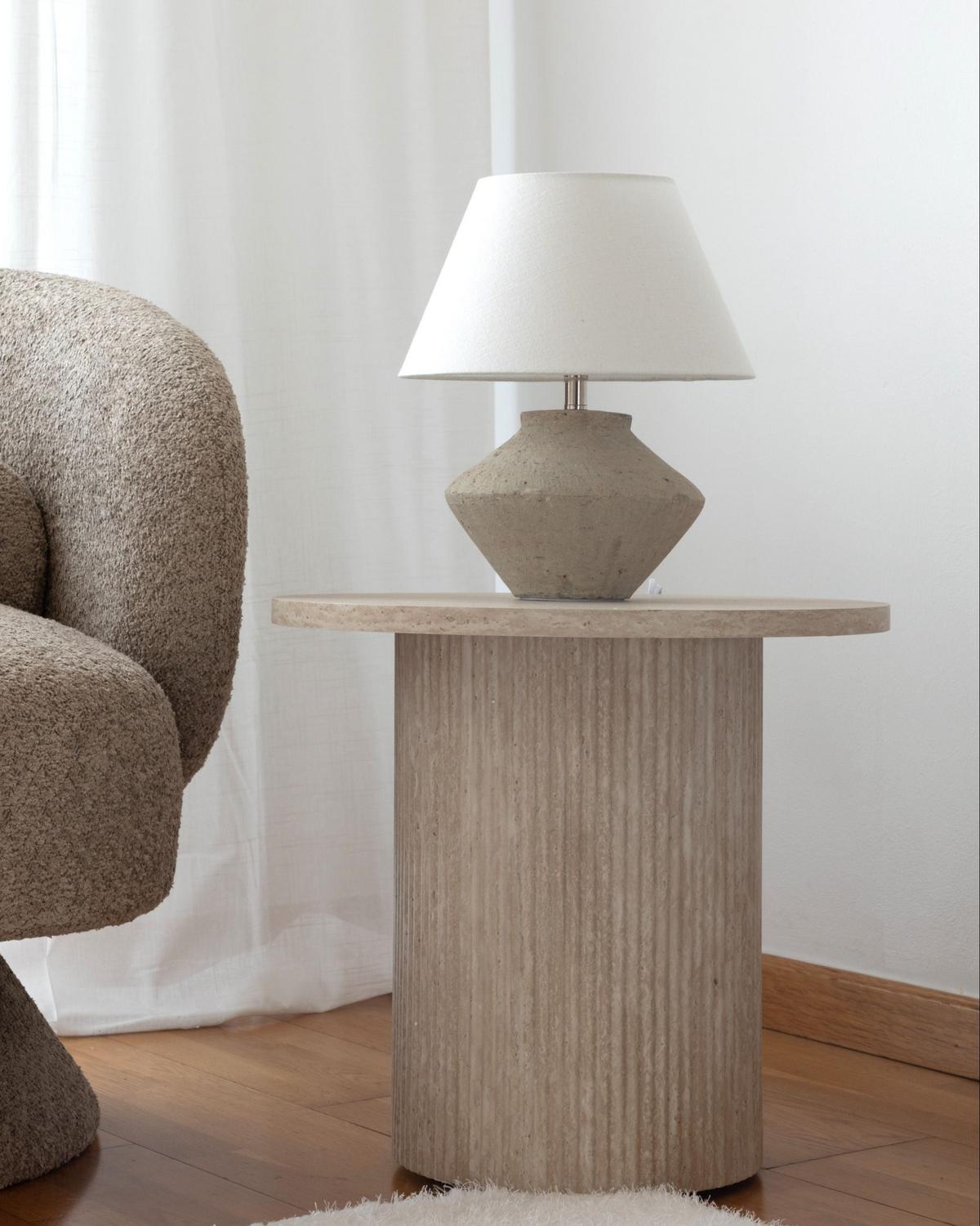 BEISTELLTISCH Beige Ammon - Beige, Holzwerkstoff (50/50/46cm) - Beliani