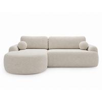 ECKSOFA Aurio weiß Links - Weiß, Holz/Textil (177/261cm) - Graingold