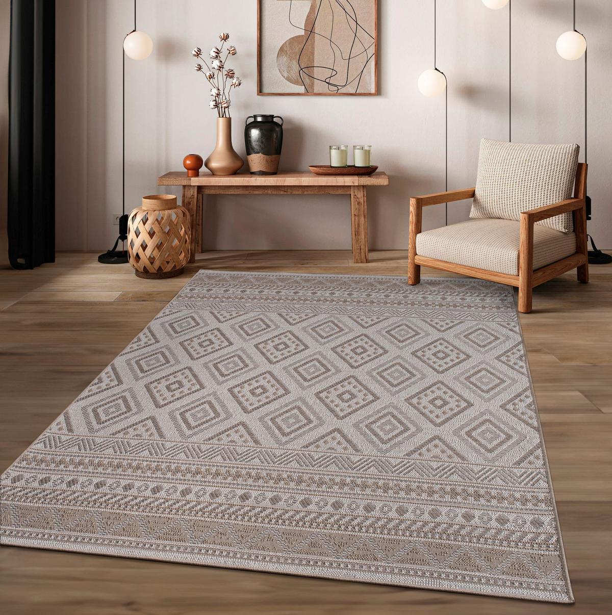 OUTDOORTEPPICH Beige-Braun 80 x 150 cm - Beige, Kunststoff (80/150cm) - TT Home