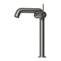 WASCHTISCHARMATUR Wasserzulaufrohr aus Edelstahl Anthrazit Matt 26cm - Anthrazit, Metall (22/7.6/33.2cm) - EMKE