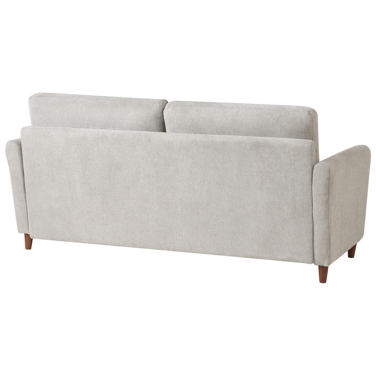 3-SITZER-SOFA Stoff Grau Mare - Grau, Textil (184/88/77cm) - Beliani