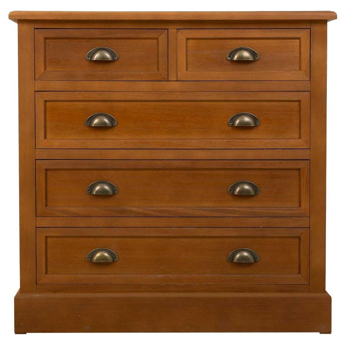 KOMMODE aus Holz 85x45x86 braun - Braun, Holz (85/45/86cm) - Wanderlust