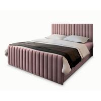BOXBETT ARION 140x200 cm mit Matratze und Topper, H2+H3 - Rosa - Rosa, Holz (140/200cm) - MASSENO