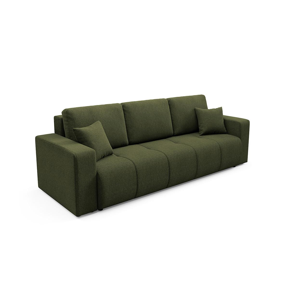 SOFA Vasco 3 Sitzplätze Grün - Grün, Holz (244/86/92cm) - Petits-meubles