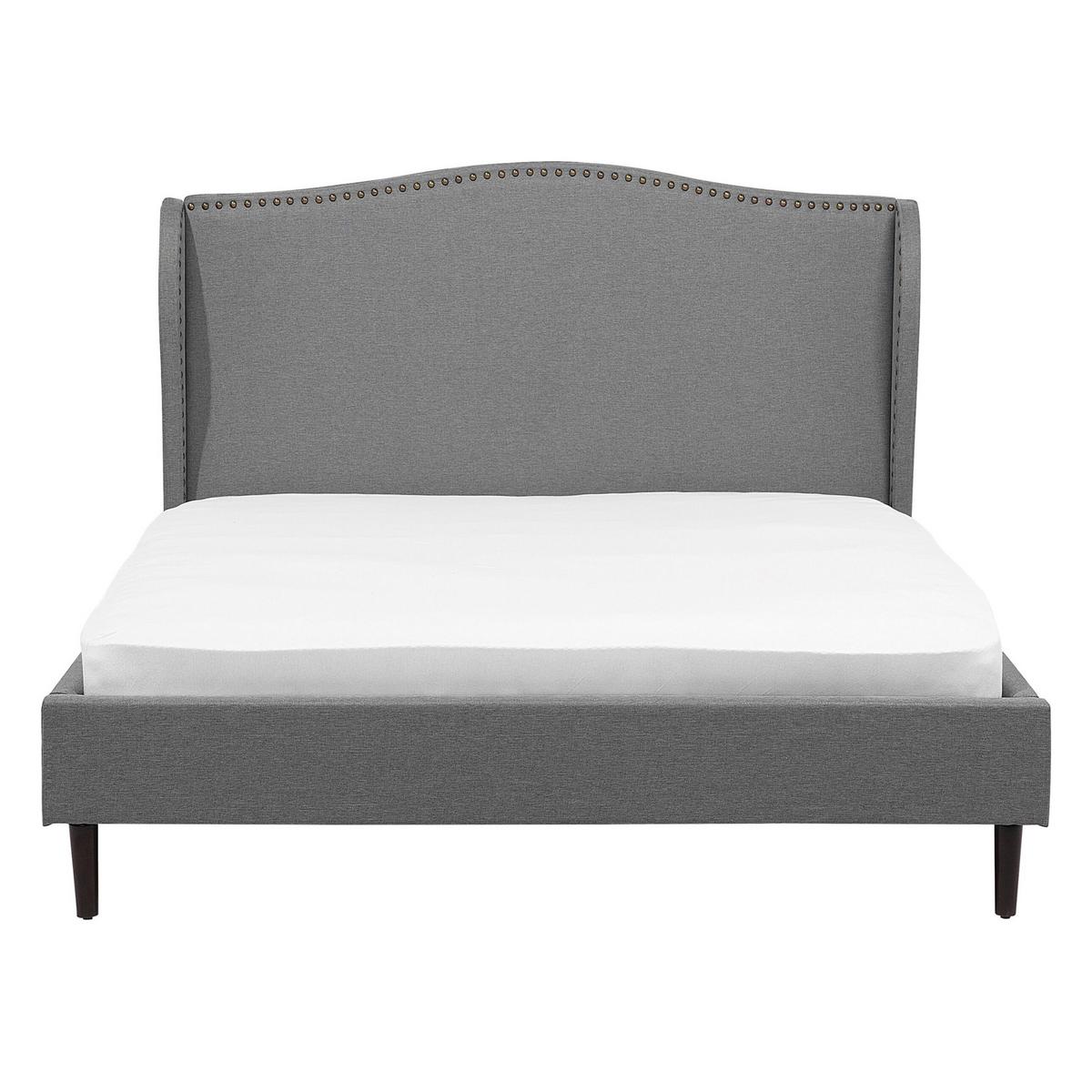 POLSTERBETT 140/200cm Grau Colmar - Grau, Textil (140/200cm) - Beliani