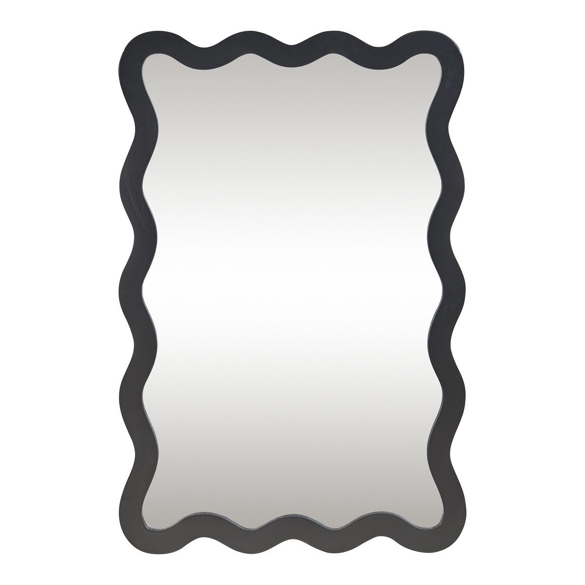 WANDSPIEGEL Koster - Schwarz, Glas/Holzwerkstoff (60/90/60cm) - [en.casa]