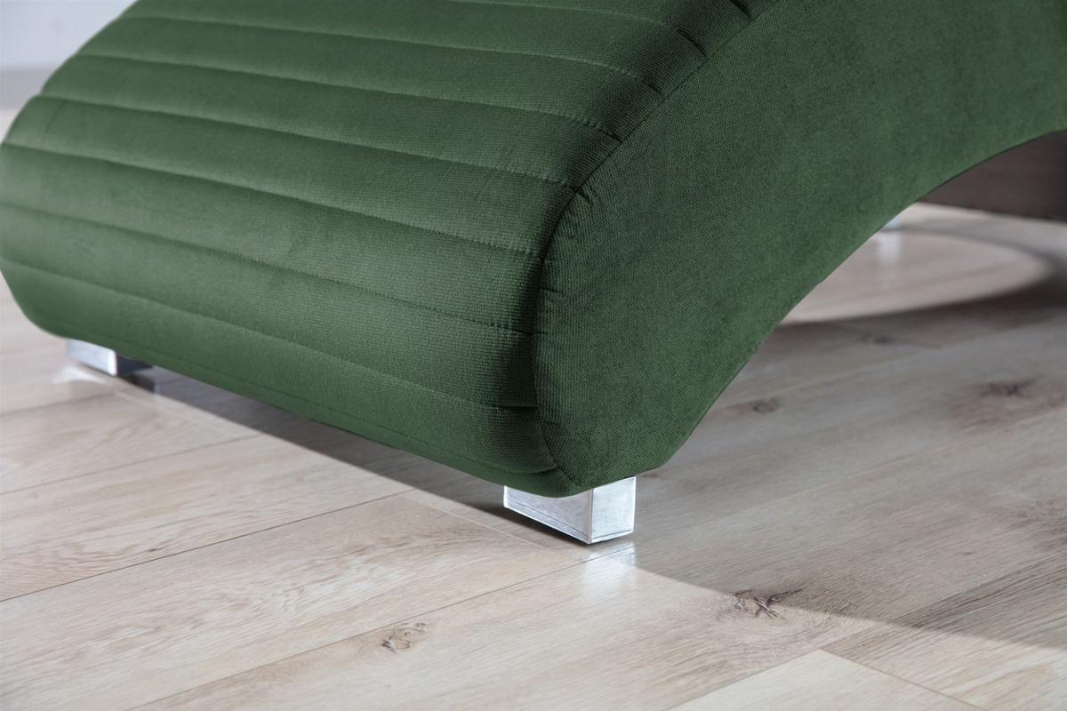 RELAXLIEGE Abramo In Kronos - Grün, Holzwerkstoff/Textil (73/80/170cm) - Fun Möbel