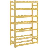 WEINREGAL, Kiefernholz, Naturholz - Naturfarben, Holz (25/102/63cm) - HOMCOM