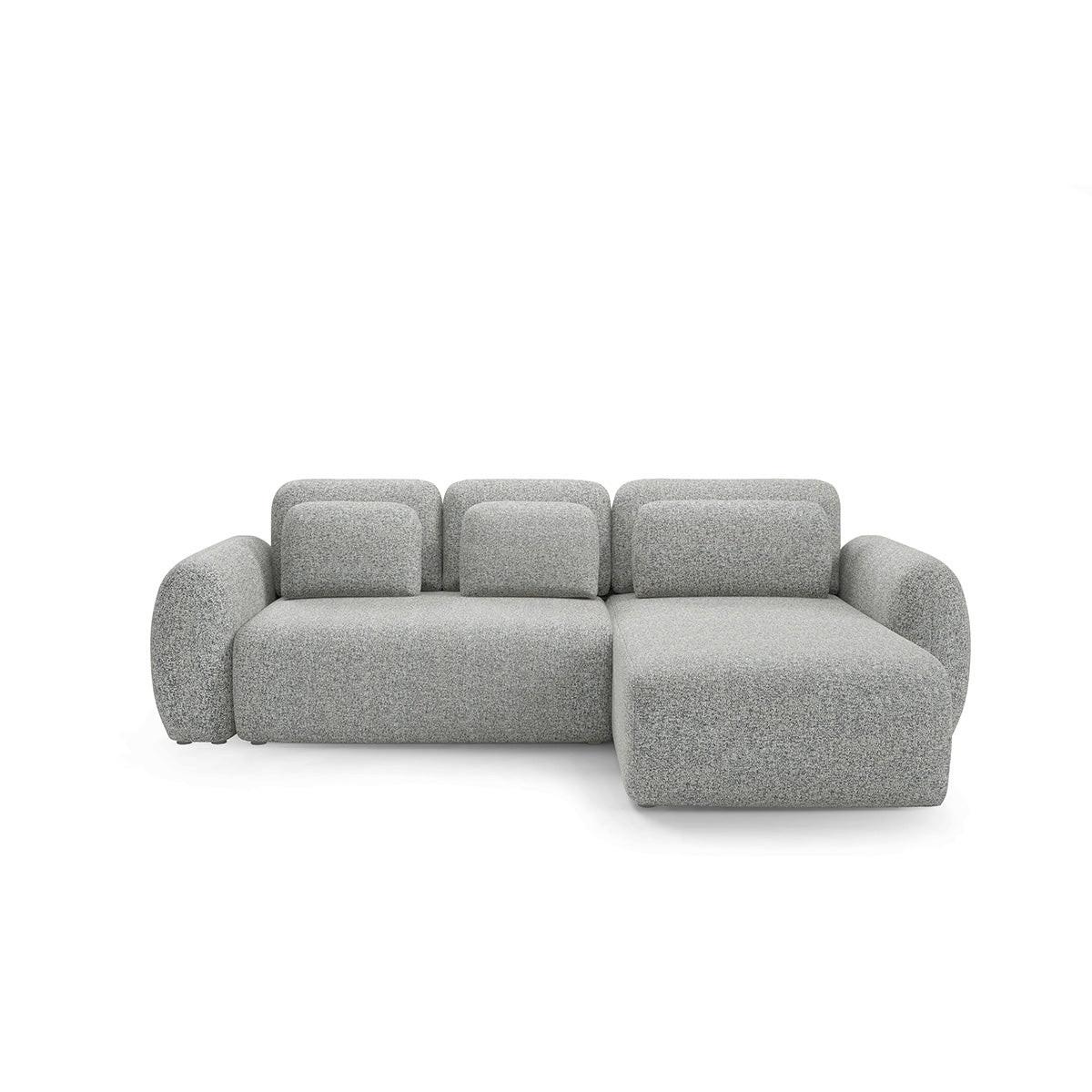 ECKSOFA Carmela 3 Sitzplätze Grau - Grau, Holz (304/190cm) - Petits-meubles