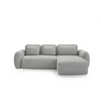 ECKSOFA Carmela 3 Sitzplätze Grau - Grau, Holz (304/190cm) - Petits-meubles
