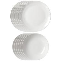 TAFELSERVICE Levi Weiß 12-tlg. - Weiß, Keramik (2/2/2cm) - Ritzenhoff Breker