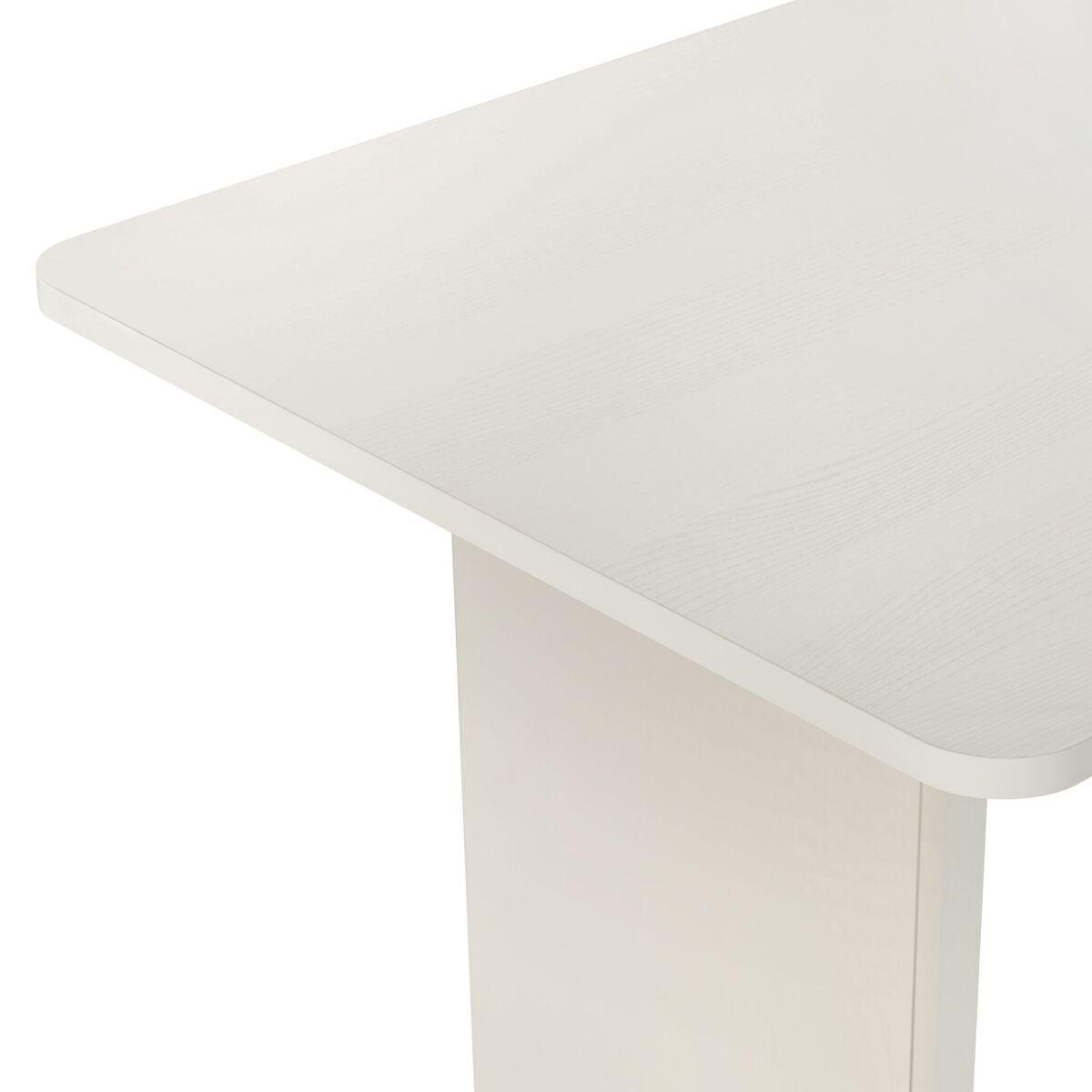 ESSTISCH mit rechteckiger Tischplatte 35/46/180 cm - Eiche Bianco, Holzwerkstoff (96/90/75cm) - Calicosy