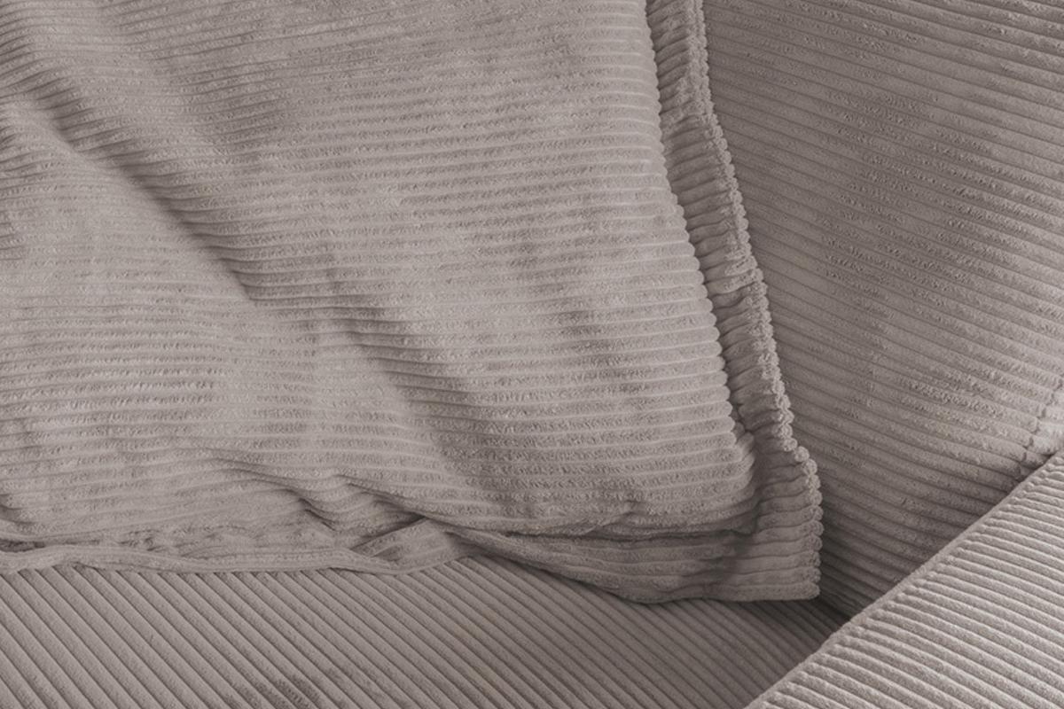 FLATTERKISSEN MADELINE Taupe Cord - Taupe, Textil (75/12cm) - KAWOLA