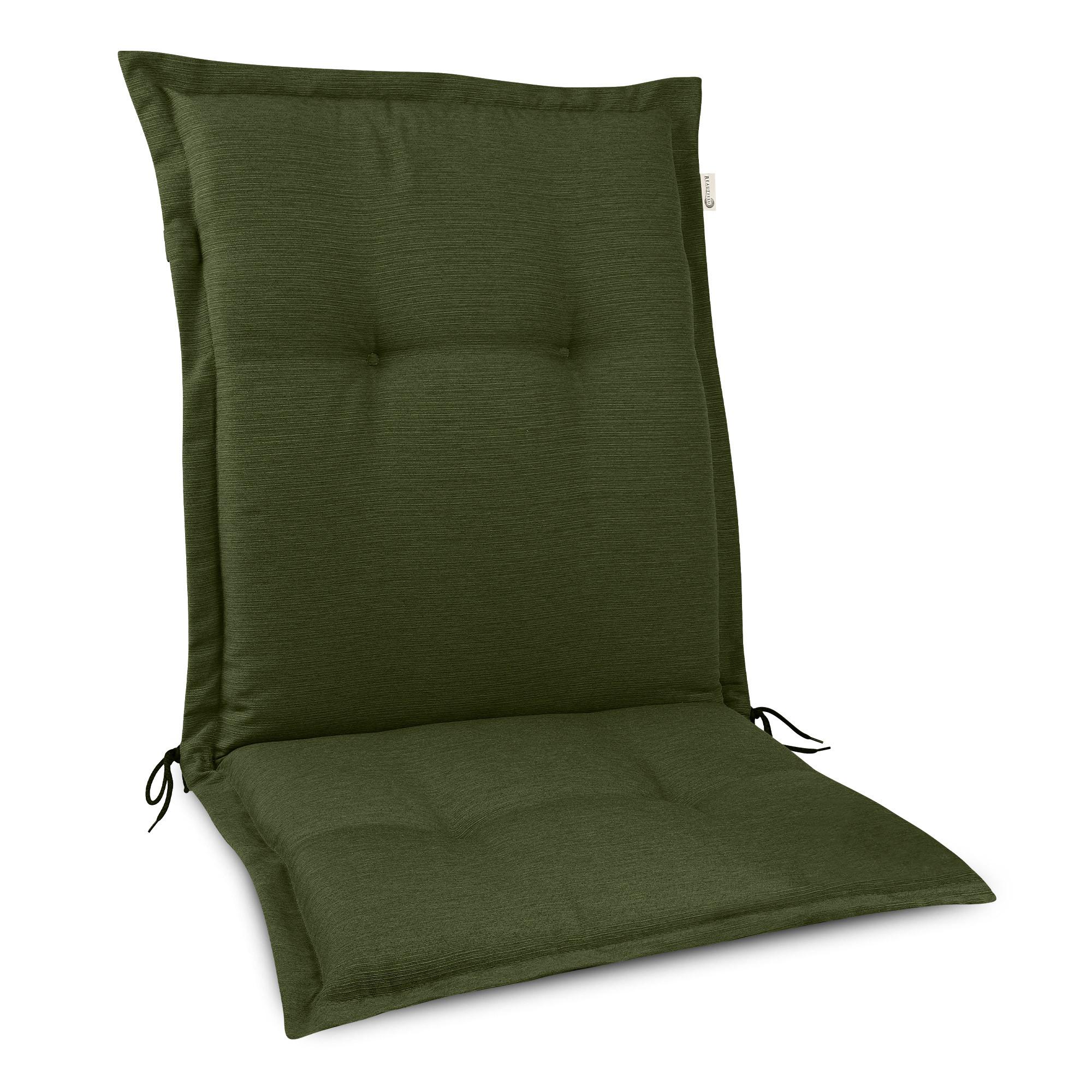NIEDERLEHNERAUFLAGE HighLux NL 105/50/7cm Dunkelgrün - Dunkelgrün, Textil (50/7/105cm) - Beautissu 
