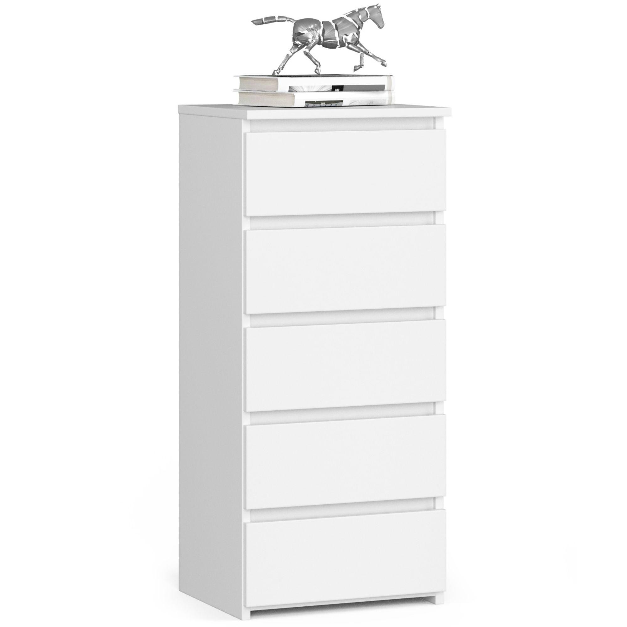 KOMMODE Weiß 92/40/35 - Weiß, Holzwerkstoff (40/92/35cm) - RAUMHIRSCH FURNITURE
