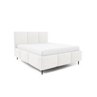 POLSTERBETT Miami Komplettset - Weiß, Holzwerkstoff/Textil (180/200cm) - Fun Möbel