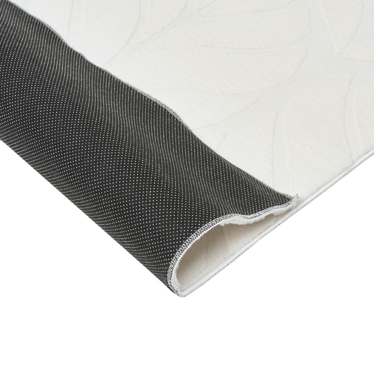 KUNSTFELLTEPPICH Cremeweiß 80/300 cm Mitchell - Creme/Weiß, Kunststoff (80/300cm) - Beliani