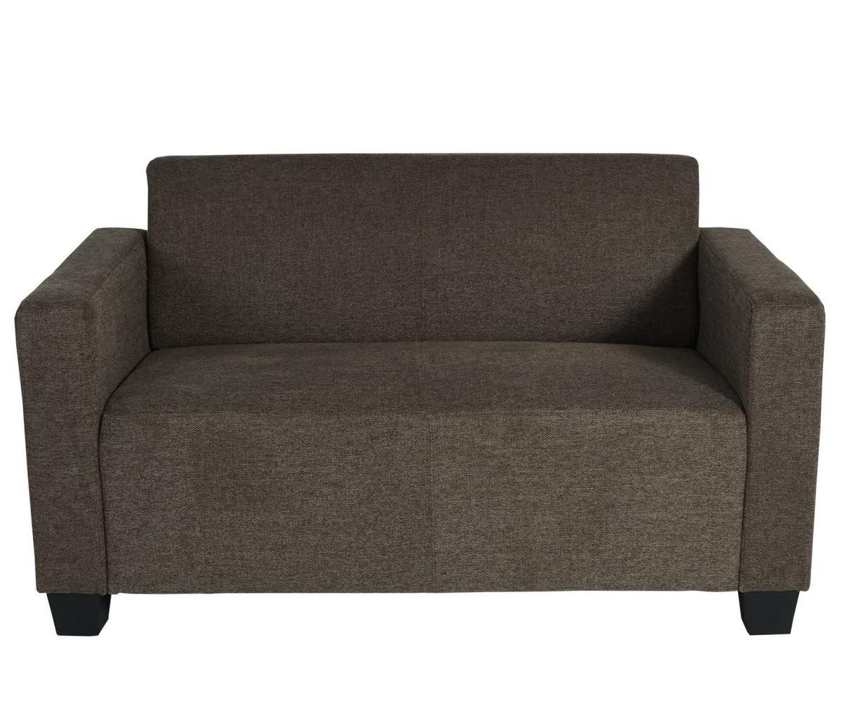 2-SITZER SOFA COUCH LOUNGESOFA Braun - Braun, Textil (136/76/72cm) - MCW