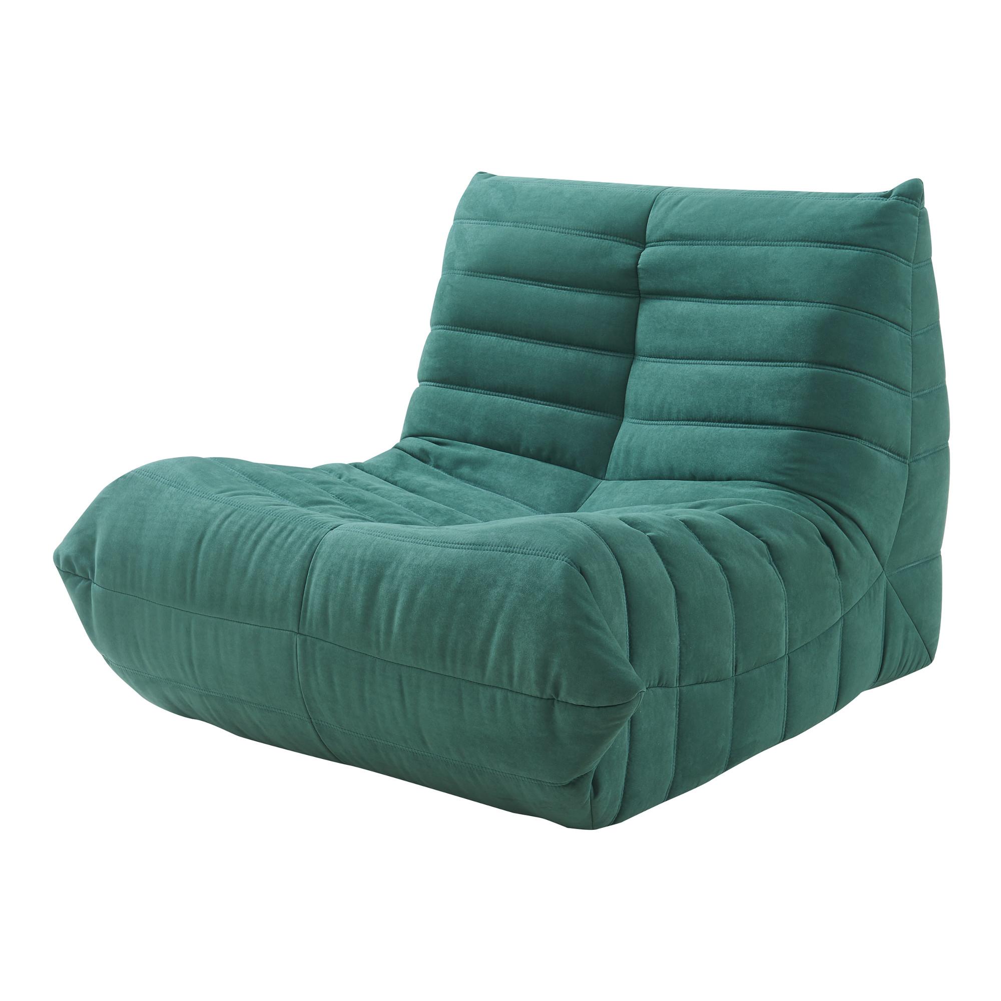 BODENSESSEL Kodsø - Grün, Textil (90/75/100cm) - [en.casa]