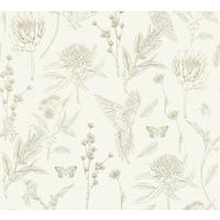 VLIESTAPETE Weiß 53/1005 cm - Grün, Textil (53/1cm) - KUNSTLOFT