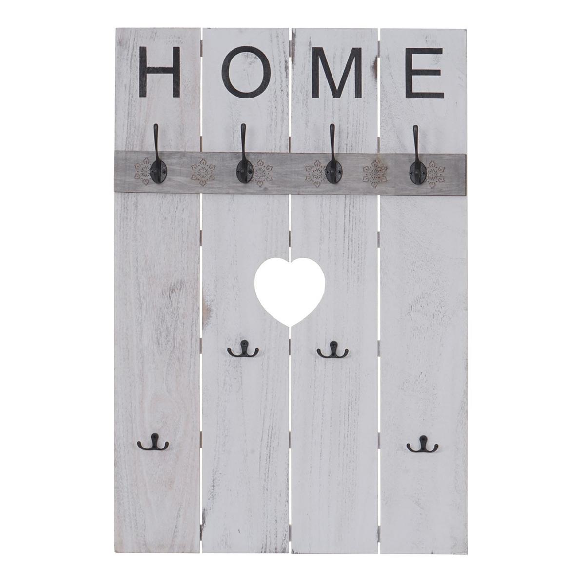WANDGARDEROBE HOME SHABBY-LOOK Cremeweiß - Weiß, Holz (60/91/8cm) - MCW