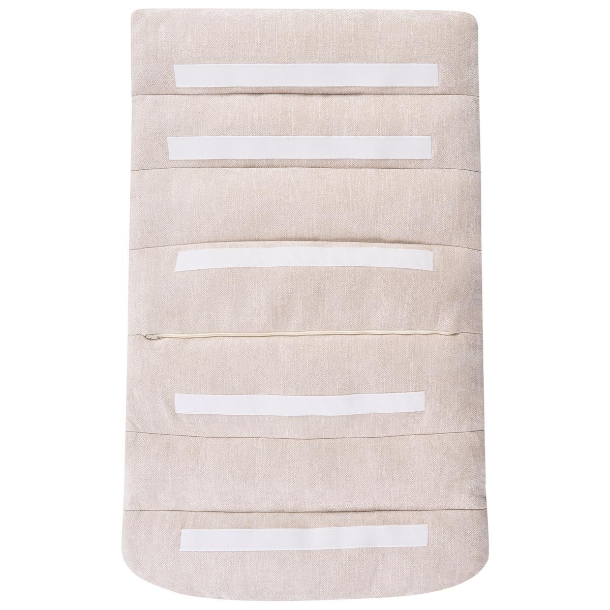 DREHSESSEL Hellbeige Hovet - Beige, Textil (60/90/90cm) - Beliani