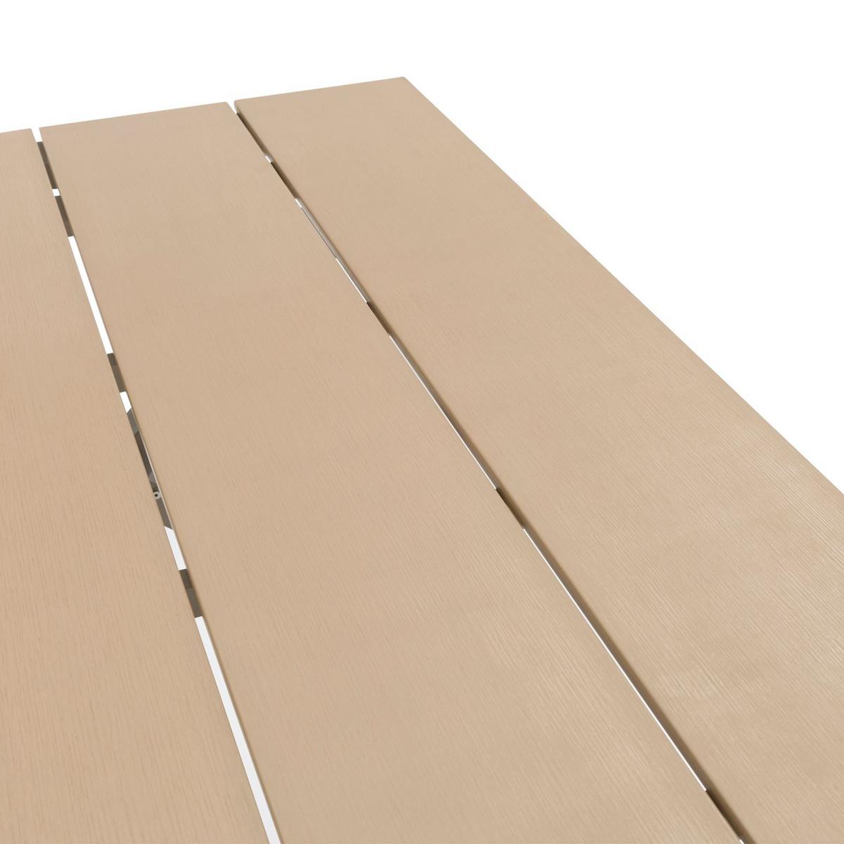 GARTENTISCH ISOLA - Hellbraun, Metall (89/150/76cm) - IDIMEX