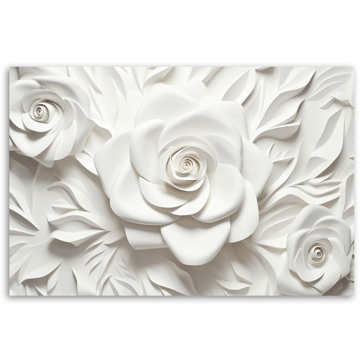 KUNSTDRUCK Weiß 100/70 cm - Weiß, Textil (100/70cm) - KUNSTLOFT